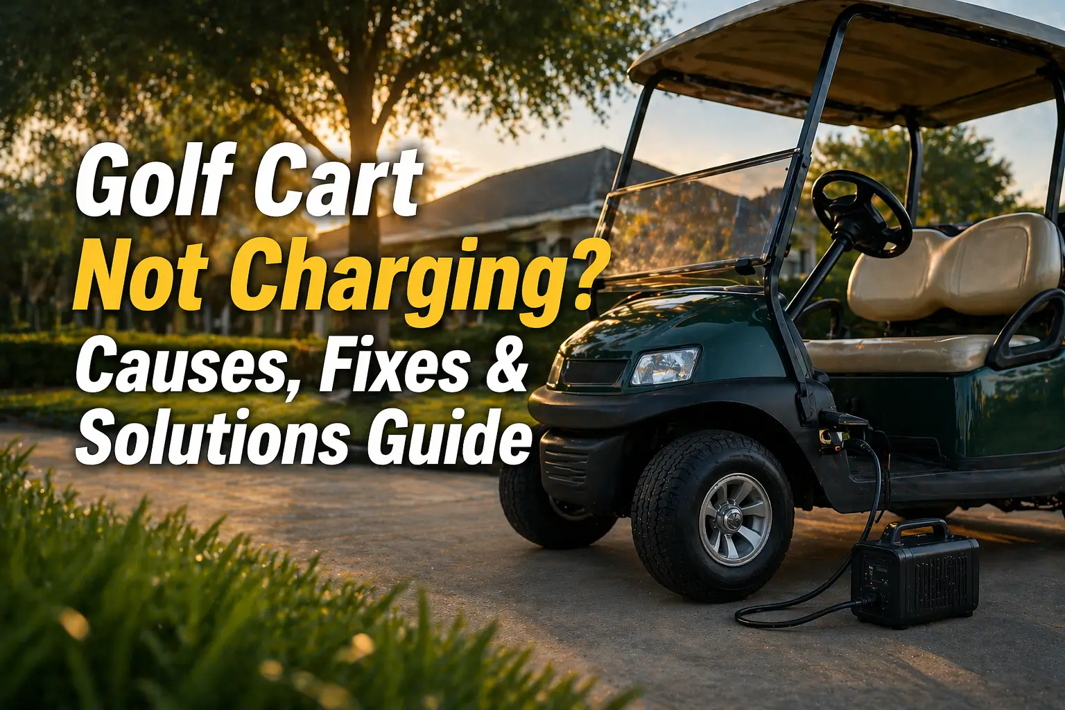 El carro de golf no es carrega? Guia de causes, solucions i solucions
